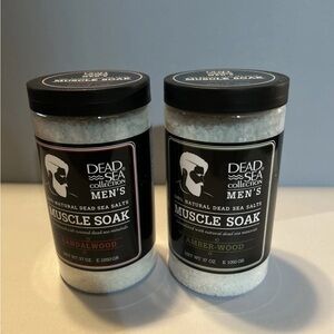 Dead Sea Collection Men's Muscle Soak - Sandalwood (Black)